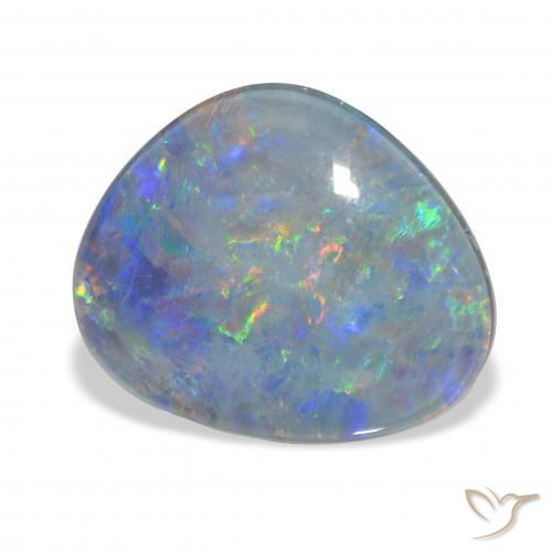 Triplete de ópalo Multicolor natural de 8.11 ct, Elegante, Opaco
