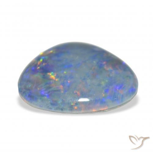 Triplete de ópalo Multicolor natural de 8.11 ct, Elegante, Opaco