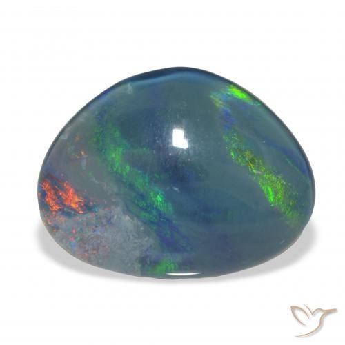 Triplete de ópalo Multicolor natural de 8.32 ct, Elegante, Opaco