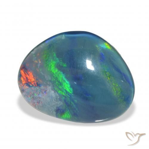 Triplete de ópalo Multicolor natural de 8.32 ct, Elegante, Opaco
