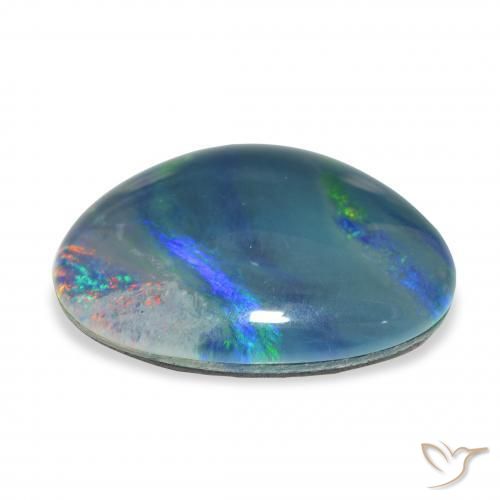 Triplete de ópalo Multicolor natural de 8.32 ct, Elegante, Opaco