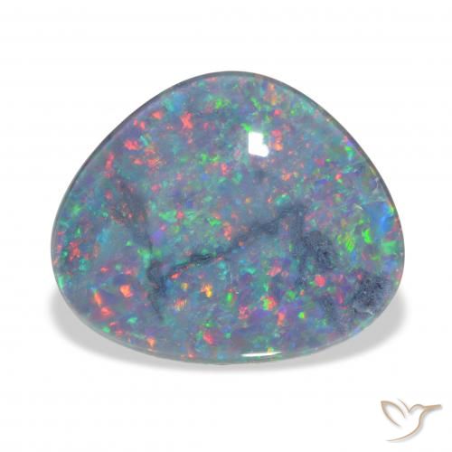 8.55ct Multicolor Triplete de ópalo Piedras Preciosas, Elegante, Opaco