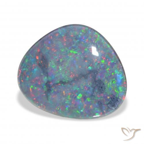 Triplete de ópalo Multicolor natural de 8.55 ct, Elegante, Opaco