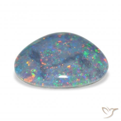 Triplete de ópalo Multicolor natural de 8.55 ct, Elegante, Opaco