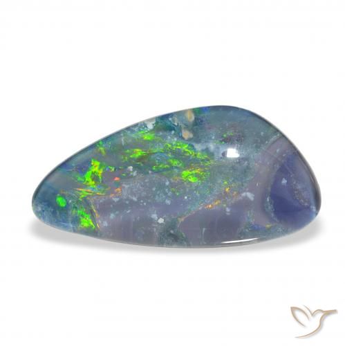 Triplete de ópalo Multicolor natural de 4.26 ct, Elegante, Opaco