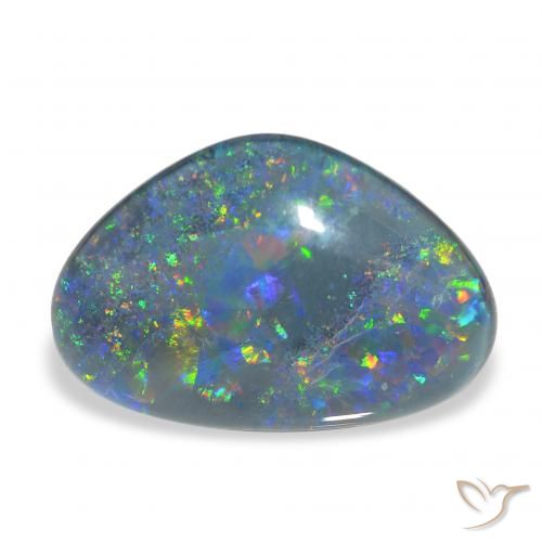 Triplete de ópalo Multicolor natural de 7.15 ct, Elegante, Opaco