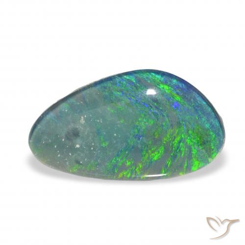 3.35ct Multicolor Triplete de ópalo, Elegante, Opaco