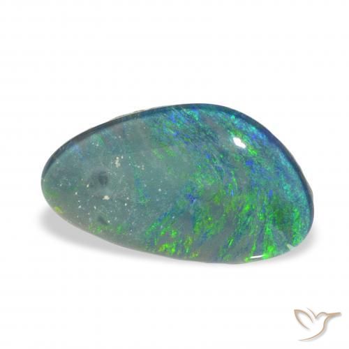 Triplete de ópalo Multicolor natural de 3.35 ct, Elegante, Opaco