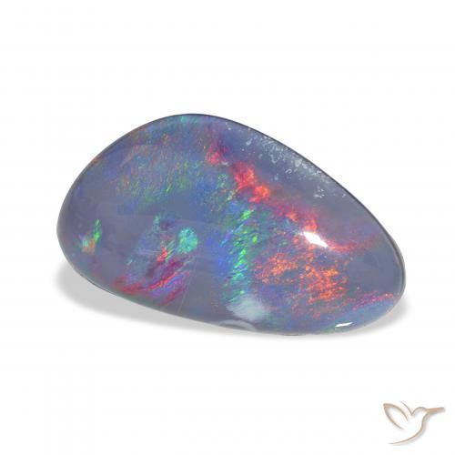 Triplete de ópalo Multicolor natural de 7.82 ct, Elegante, Opaco