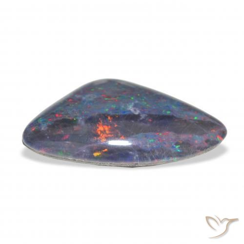 Triplete de ópalo Multicolor natural de 10.79 ct, Elegante, Opaco