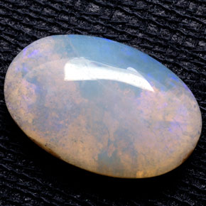 Ópalo multicolor natural de 4,49 ct, transparente, transparente / translúcido