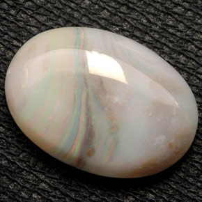 Ópalo multicolor natural de 6,06 ct, transparente, transparente / translúcido