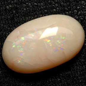 Ópalo multicolor natural de 7,70 ct, transparente, transparente / translúcido
