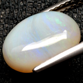 Ópalo multicolor natural de 2,76 ct, transparente, transparente / translúcido