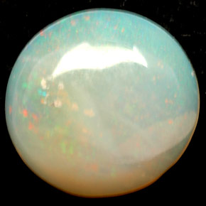 Ópalo multicolor natural de 1,88 ct, transparente, transparente / translúcido