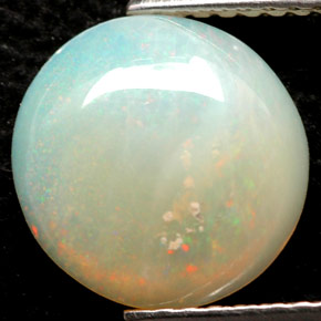 Ópalo multicolor natural de 1,88 ct, transparente, transparente / translúcido