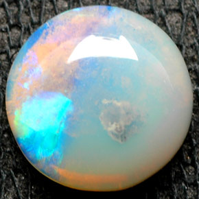 Ópalo multicolor natural de 1,11 ct, transparente, transparente / translúcido