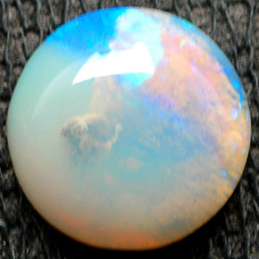 Ópalo multicolor natural de 1,11 ct, transparente, transparente / translúcido