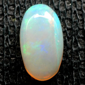 Ópalo multicolor natural de 0,63 ct, transparente, transparente / translúcido