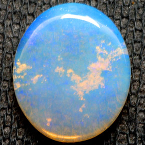 Ópalo multicolor natural de 1,54 ct, transparente, transparente / translúcido