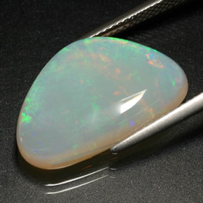 Ópalo multicolor natural de 9,05 ct, transparente, transparente / translúcido