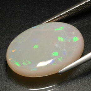 Ópalo multicolor natural de 10,36 ct, transparente, transparente / translúcido