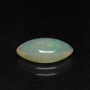 Ópalo multicolor natural de 1,31 ct, marquesa, transparente