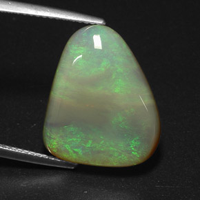 Ópalo multicolor natural de 10,15 ct, transparente, transparente / translúcido