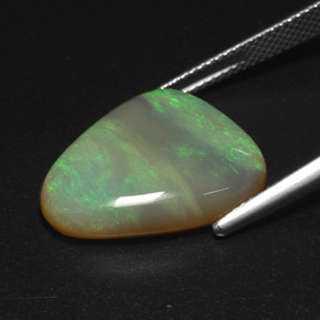 Ópalo multicolor natural de 10,15 ct, transparente, transparente / translúcido