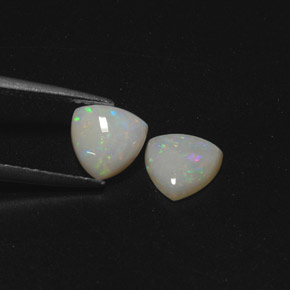 Gemas de ópalo multicolor natural de  ct, transparente, transparente / translúcido