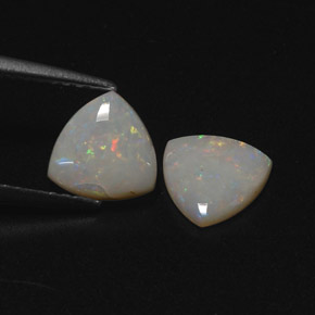 Gemas de ópalo multicolor natural de  ct, transparente, transparente / translúcido