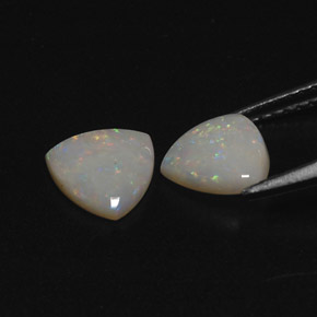 Gemas de ópalo multicolor natural de  ct, transparente, transparente / translúcido