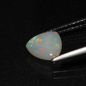 Ópalo multicolor natural de 0,64 ct, trillón, translúcido
