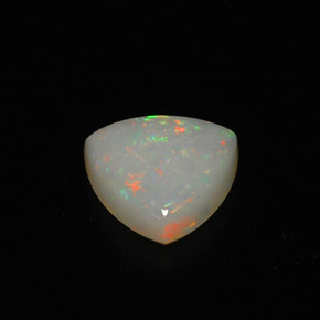 Ópalo multicolor natural de 0,75 ct, transparente, transparente / translúcido