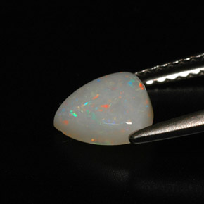 Ópalo multicolor natural de 0,75 ct, transparente, transparente / translúcido
