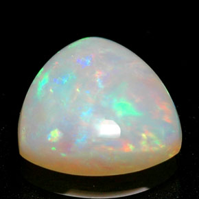 Ópalo multicolor natural de 0,68 ct, transparente, transparente / translúcido
