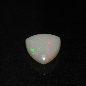 Ópalo multicolor natural de 0,58 ct, transparente, transparente / translúcido
