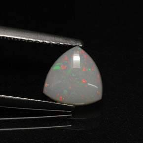 Ópalo multicolor natural de 0,58 ct, transparente, transparente / translúcido