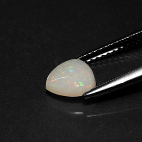 Ópalo multicolor natural de 0,70 ct, transparente, transparente / translúcido