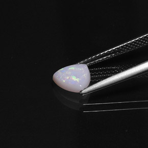 Ópalo multicolor natural de 0,66 ct, transparente, transparente / translúcido
