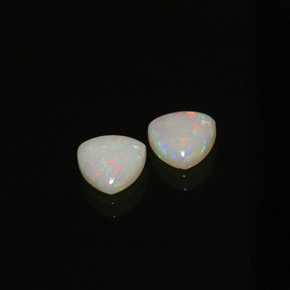 Gemas de ópalo multicolor natural de  ct, transparente, transparente / translúcido