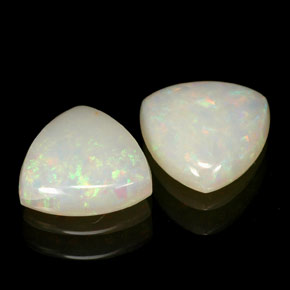 Gemas de ópalo multicolor natural de  ct, transparente, transparente / translúcido