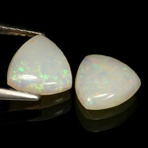 Gemas de ópalo multicolor natural de  ct, transparente, transparente / translúcido