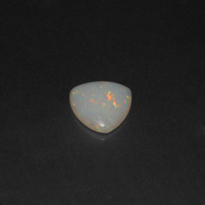 Ópalo multicolor natural de 0,46 ct, transparente, transparente / translúcido