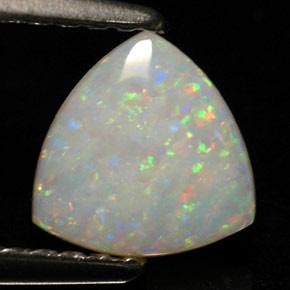 Ópalo multicolor natural de 0,49 ct, transparente, transparente / translúcido