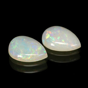 Gemas de ópalo multicolor natural de  ct, transparente, transparente / translúcido