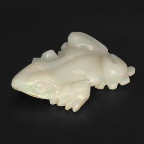 Ópalo multicolor natural de 24,78 ct, forma elegante, opaco