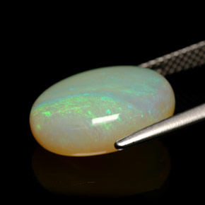 Ópalo multicolor natural de 5,47 ct, transparente, transparente / translúcido