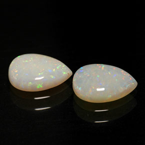 Gemas de ópalo multicolor natural de  ct, transparente, transparente / translúcido