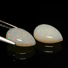 Gemas de ópalo multicolor natural de  ct, transparente, transparente / translúcido